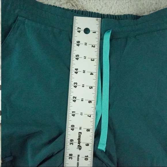 Figs Srub Pants Womens Petite Medium Green Slim Straight Fit Medical Wear - Picture 7 of 11